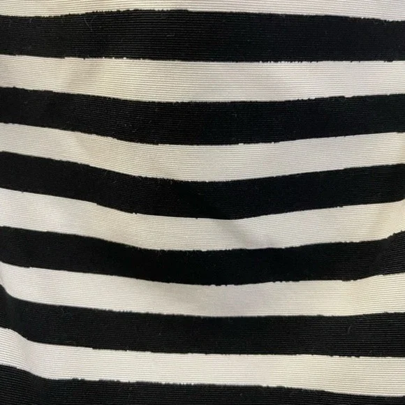NWT Kate Spade Silk Blend Vivien Striped A-Line Dress in Black and White - 4 - Picture 7 of 12